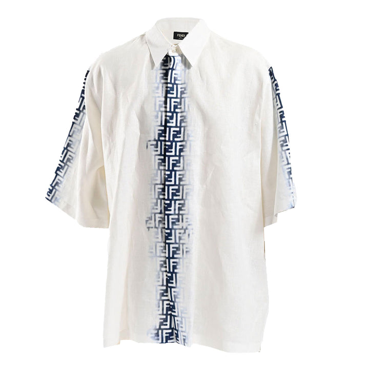 フェンディ FENDI 半袖シャツ AN0R FS0966 F0UB0 ホワイト 年秋冬 メンズ