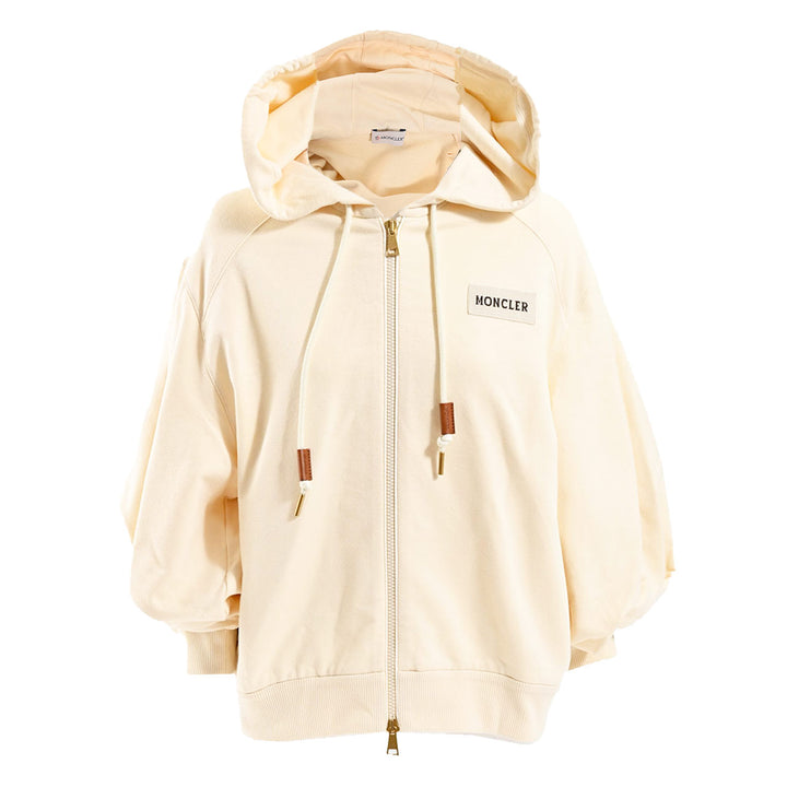 モンクレール MONCLER ジップアップパーカー 8G0003789A1K 050 クリーム 2025年春夏 レディース