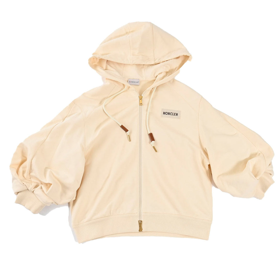 モンクレール MONCLER ジップアップパーカー 8G0003789A1K 050 クリーム 2025年春夏 レディース