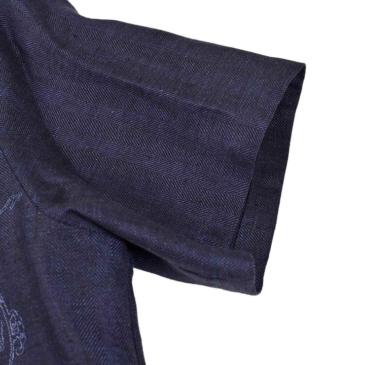 ベルルッティ BERLUTI 半袖シャツ R28HCS110 001 55N ブルー 2025SS メンズ