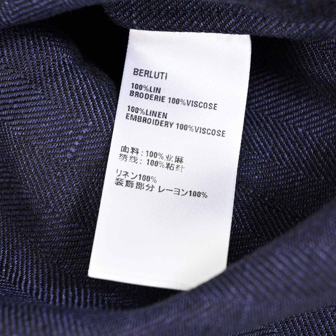 ベルルッティ BERLUTI 半袖シャツ R28HCS110 001 55N ブルー 2025SS メンズ