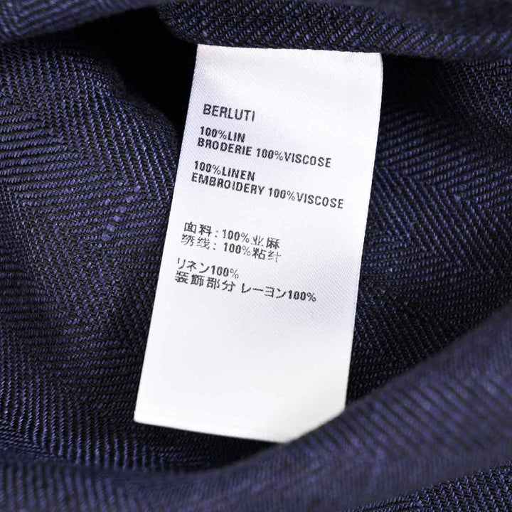 ベルルッティ BERLUTI 半袖シャツ R28HCS110 001 55N ブルー 2025SS メンズ