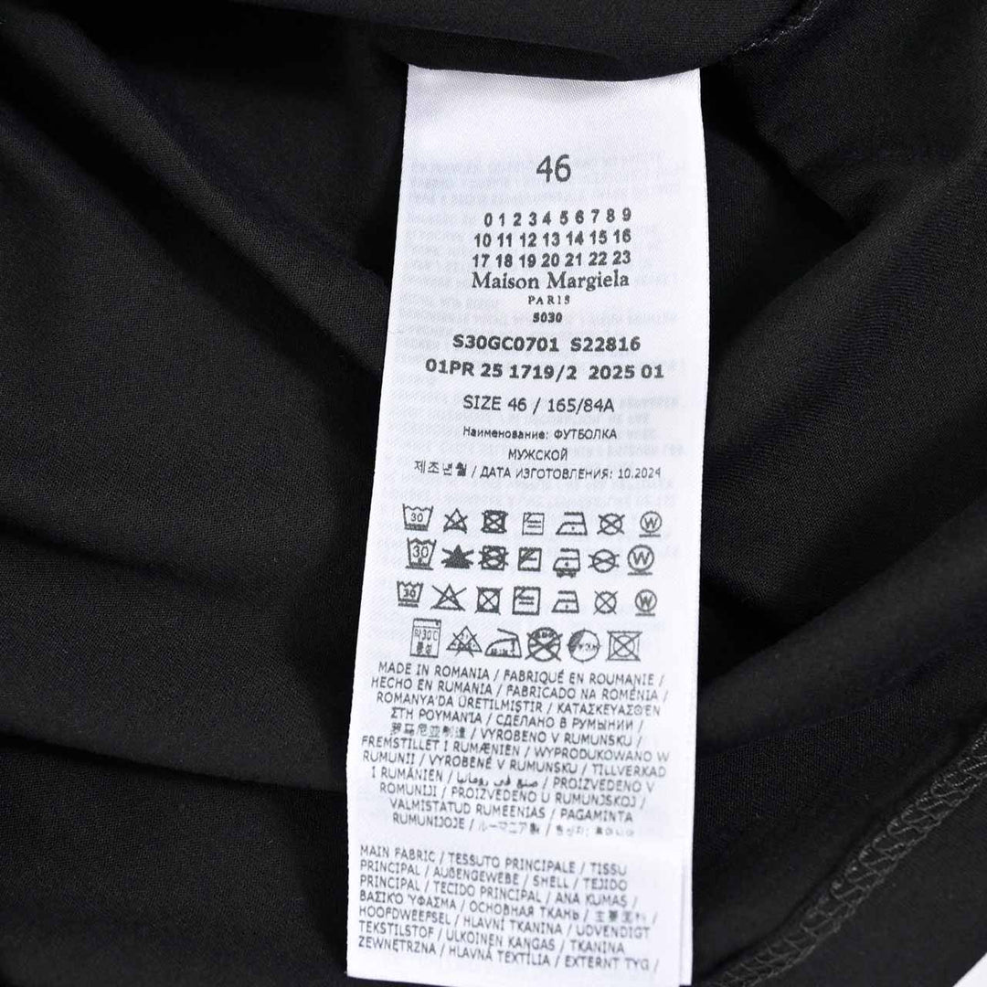 メゾン マルジェラ Maison Margiela Tシャツ S22816 S30GC0701 900 ブラック 2025SS メンズ