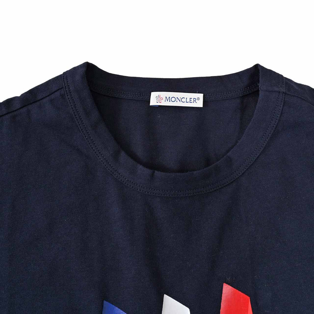 モンクレール MONCLER クルーネック半袖Ｔシャツ 8C01148 8390Y 778 ネイビー 年秋冬 メンズ