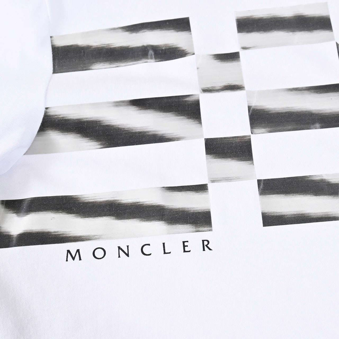 モンクレール MONCLER クルーネック半袖Ｔシャツ 8C00170 829H8 001 ホワイト 年秋冬 メンズ