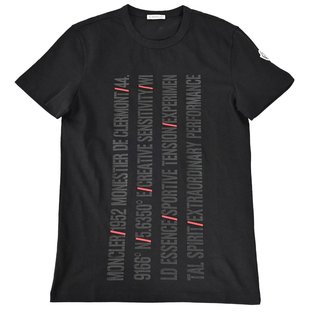 モンクレール MONCLER クルーネック半袖Ｔシャツ 8C00154 829H8 999 ブラック 年秋冬 レディース