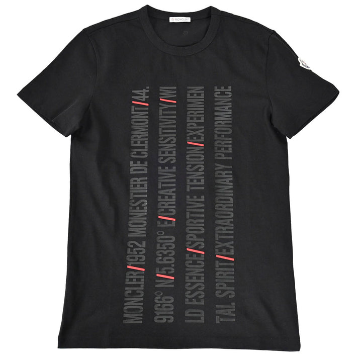 モンクレール MONCLER クルーネック半袖Ｔシャツ 8C00154 829H8 999 ブラック 年秋冬 レディース