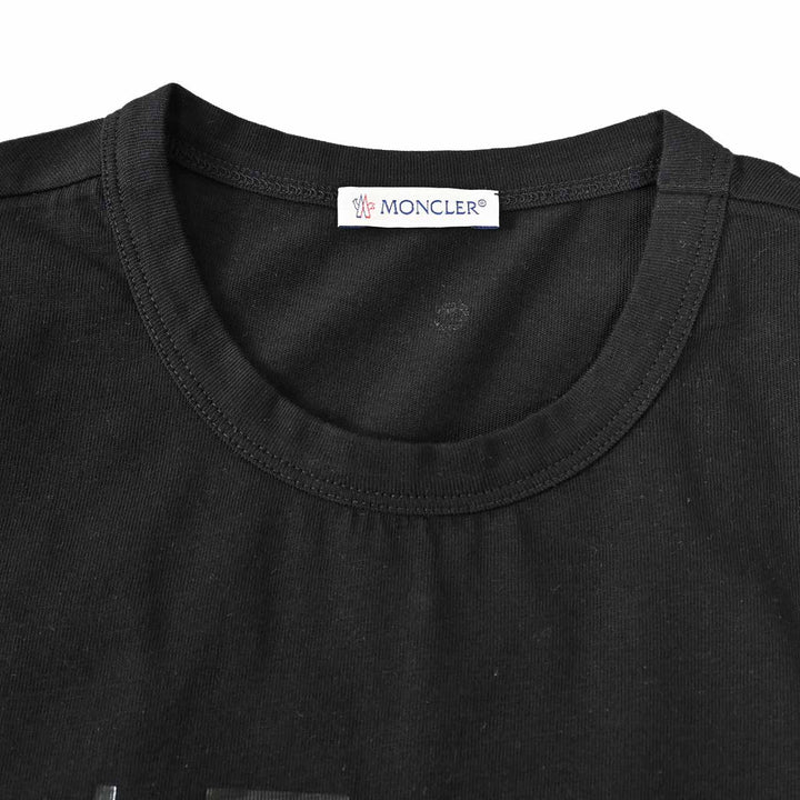 モンクレール MONCLER クルーネック半袖Ｔシャツ 8C00154 829H8 999 ブラック 年秋冬 レディース