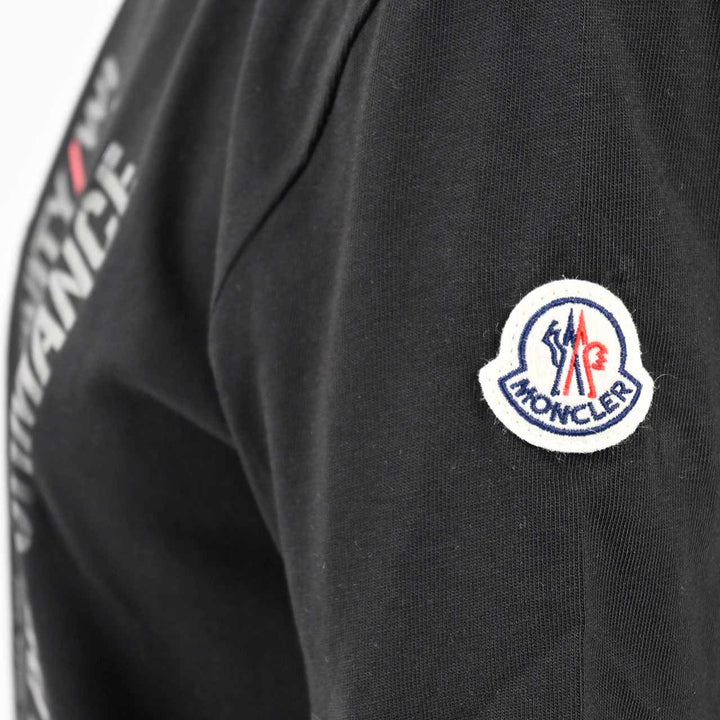 モンクレール MONCLER クルーネック半袖Ｔシャツ 8C00154 829H8 999 ブラック 年秋冬 レディース