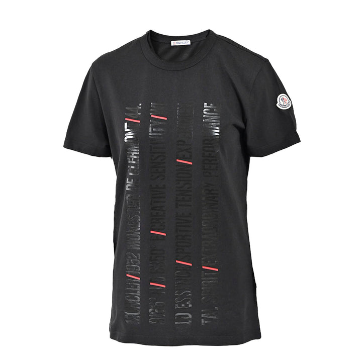 モンクレール MONCLER クルーネック半袖Ｔシャツ 8C00154 829H8 999 ブラック 年秋冬 レディース