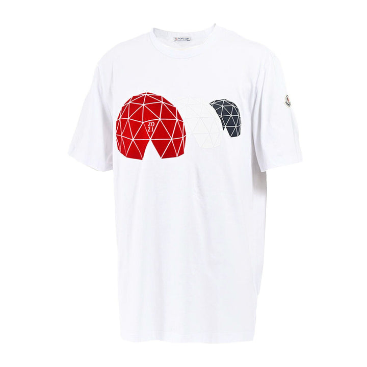 モンクレール MONCLER クルーネック半袖Ｔシャツ 8C01140 8390Y 001 ホワイト 年秋冬 メンズ