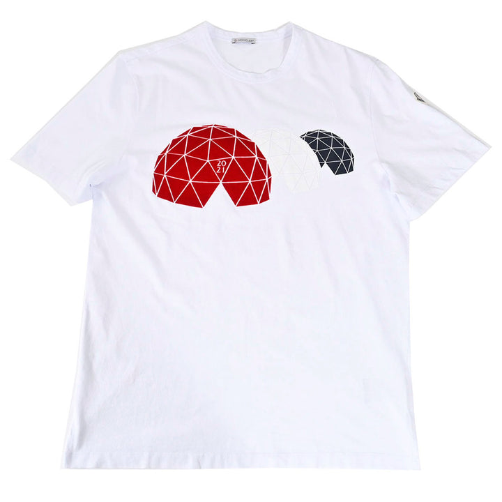 モンクレール MONCLER クルーネック半袖Ｔシャツ 8C01140 8390Y 001 ホワイト 年秋冬 メンズ