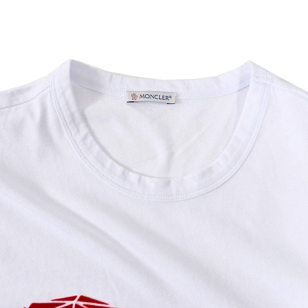 モンクレール MONCLER クルーネック半袖Ｔシャツ 8C01140 8390Y 001 ホワイト 年秋冬 メンズ