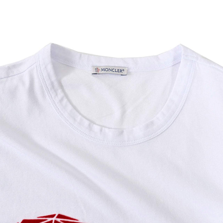 モンクレール MONCLER クルーネック半袖Ｔシャツ 8C01140 8390Y 001 ホワイト 年秋冬 メンズ