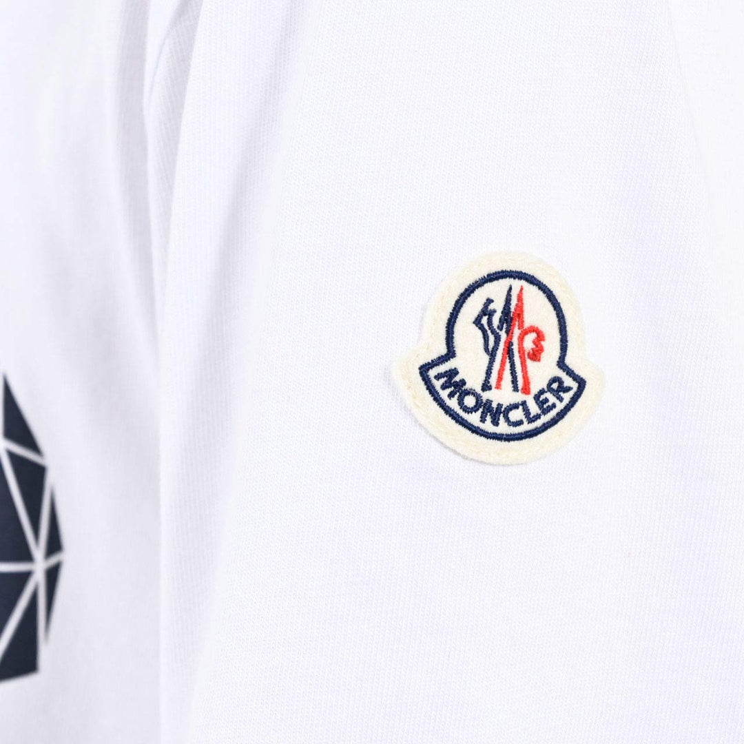 モンクレール MONCLER クルーネック半袖Ｔシャツ 8C01140 8390Y 001 ホワイト 年秋冬 メンズ