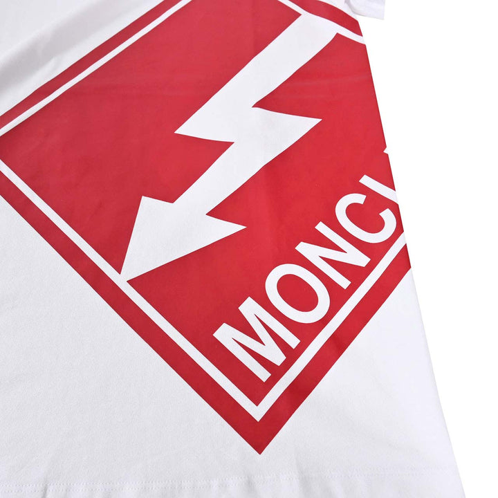 モンクレール MONCLER クルーネック半袖Ｔシャツ 8C01108 8390Y 001 ホワイト 年秋冬 メンズ