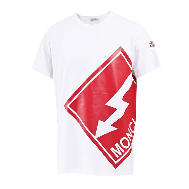 モンクレール MONCLER クルーネック半袖Ｔシャツ 8C01108 8390Y 001 ホワイト 年秋冬 メンズ