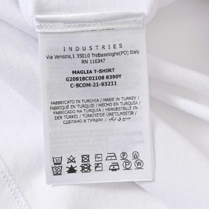 モンクレール MONCLER クルーネック半袖Ｔシャツ 8C01108 8390Y 001 ホワイト 年秋冬 メンズ