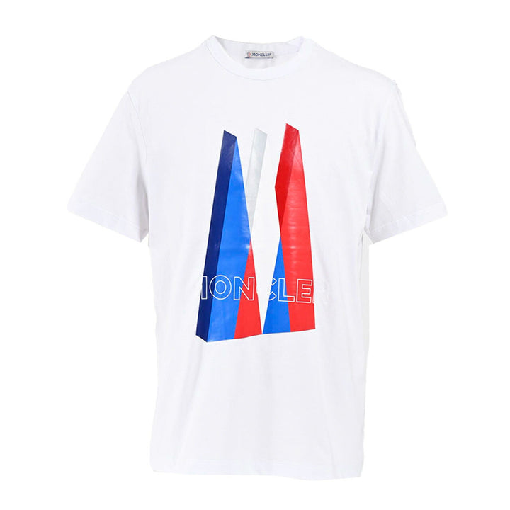 モンクレール MONCLER クルーネック半袖Ｔシャツ 8C01148 8390Y 001 ホワイト 年秋冬 メンズ