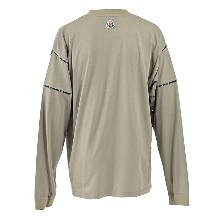 モンクレール MONCLER クルーネック長袖Ｔシャツ 8C01128 8390Y 880 グリーン 年秋冬 メンズ