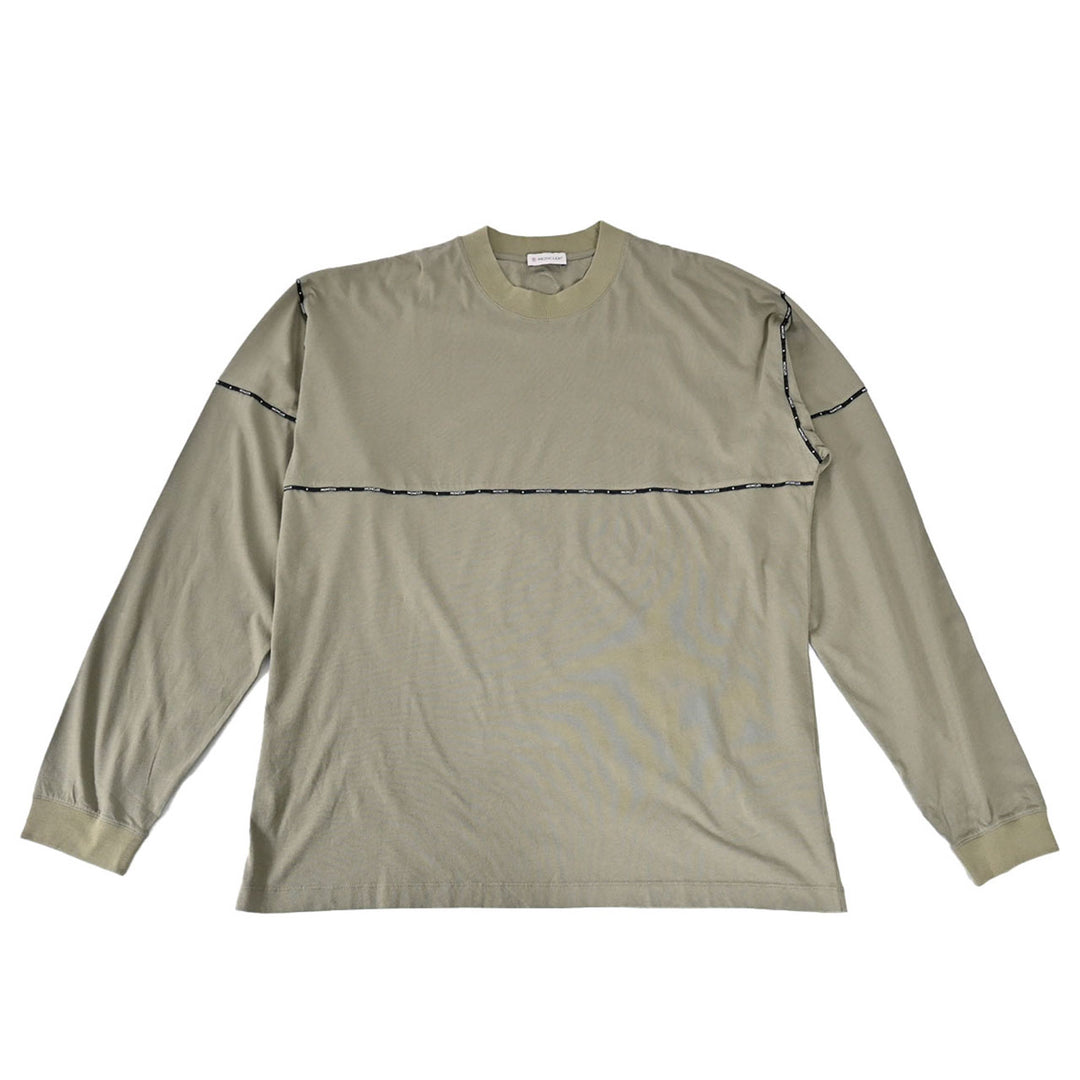 モンクレール MONCLER クルーネック長袖Ｔシャツ 8C01128 8390Y 880 グリーン 年秋冬 メンズ