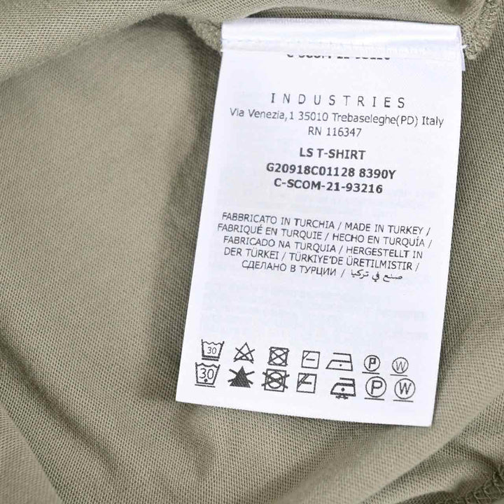 モンクレール MONCLER クルーネック長袖Ｔシャツ 8C01128 8390Y 880 グリーン 年秋冬 メンズ