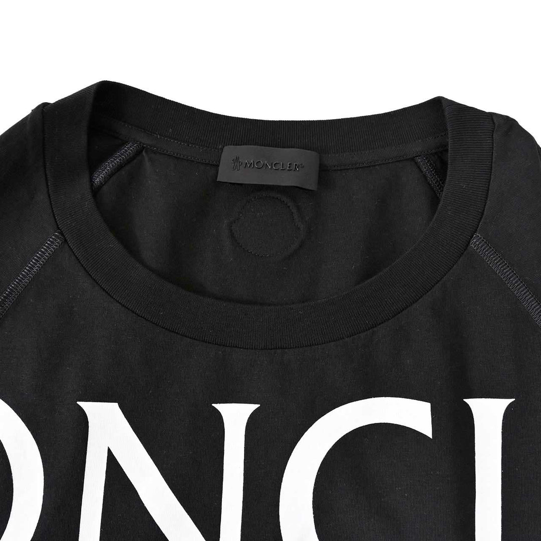 モンクレール MONCLER クルーネック半袖Ｔシャツ 8C01112 8390Y 999 ブラック 年秋冬 メンズ