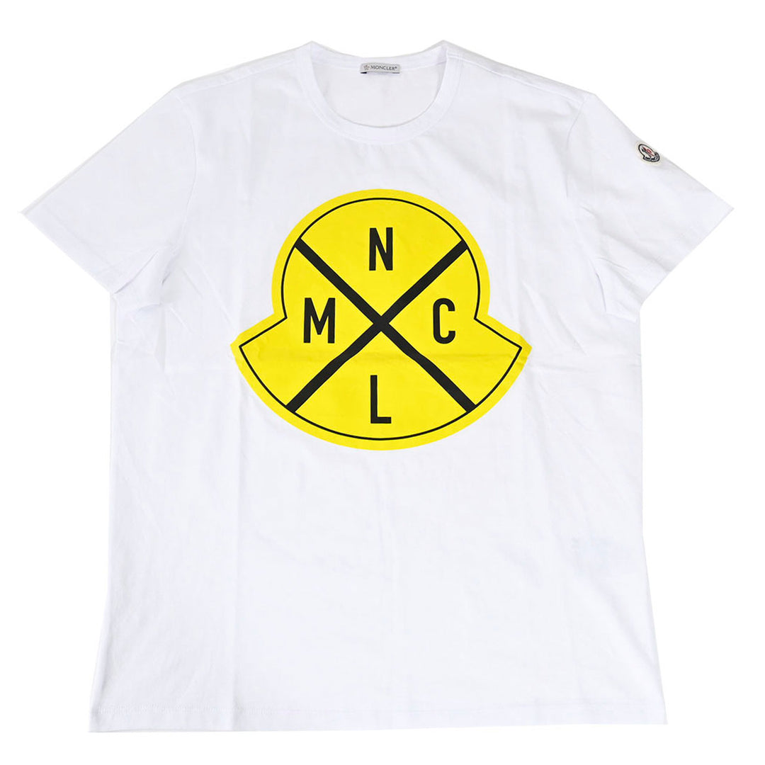 モンクレール MONCLER クルーネック半袖Ｔシャツ 8C73620 8390T 001 ホワイト  メンズ