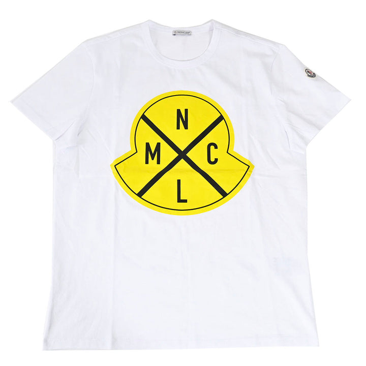 モンクレール MONCLER クルーネック半袖Ｔシャツ 8C73620 8390T 001 ホワイト  メンズ