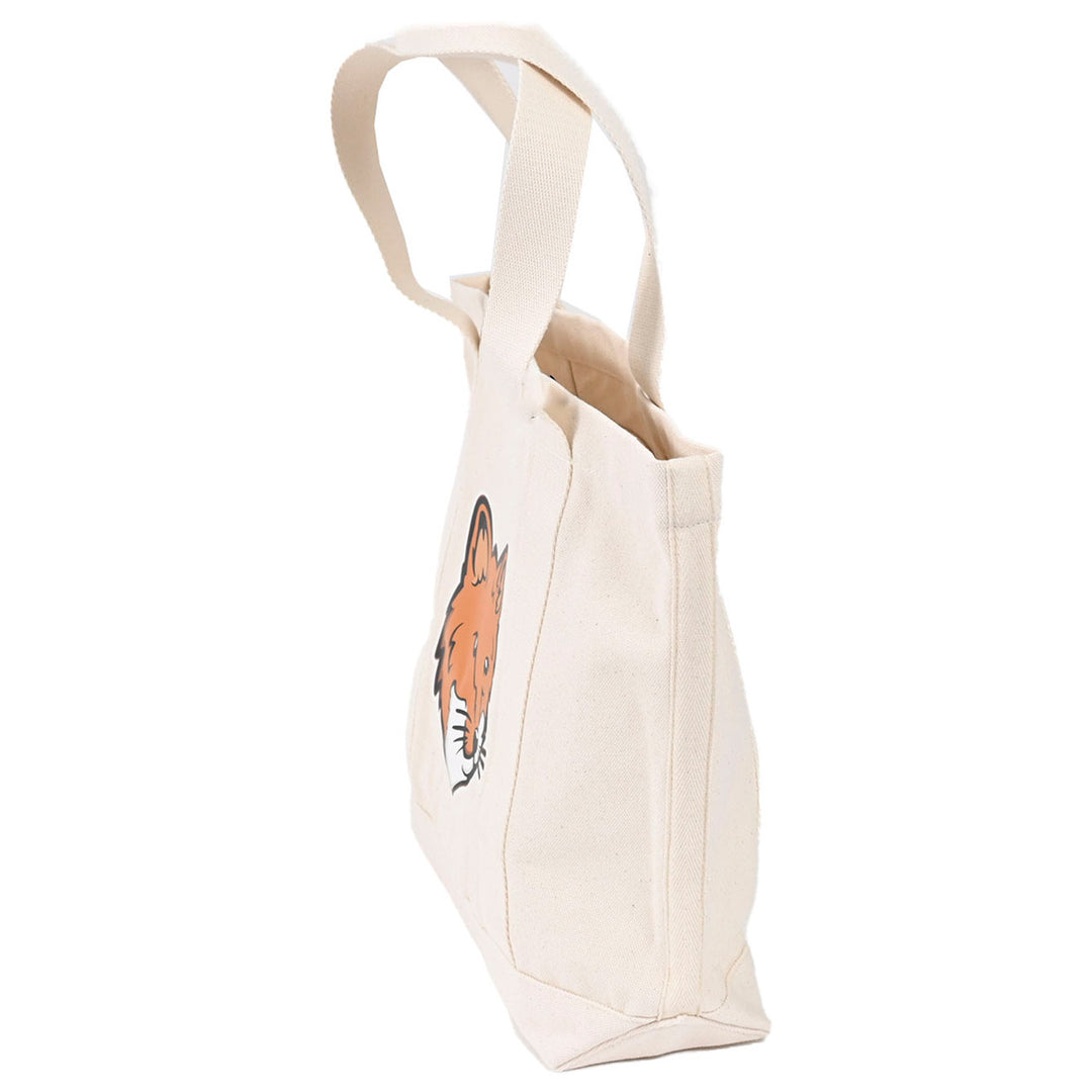 メゾン キツネ MAISON KITSUNE トートバッグ Fox Head Tote Bag LW05101WW0050 P700 クリーム 2025SS メンズ レディース