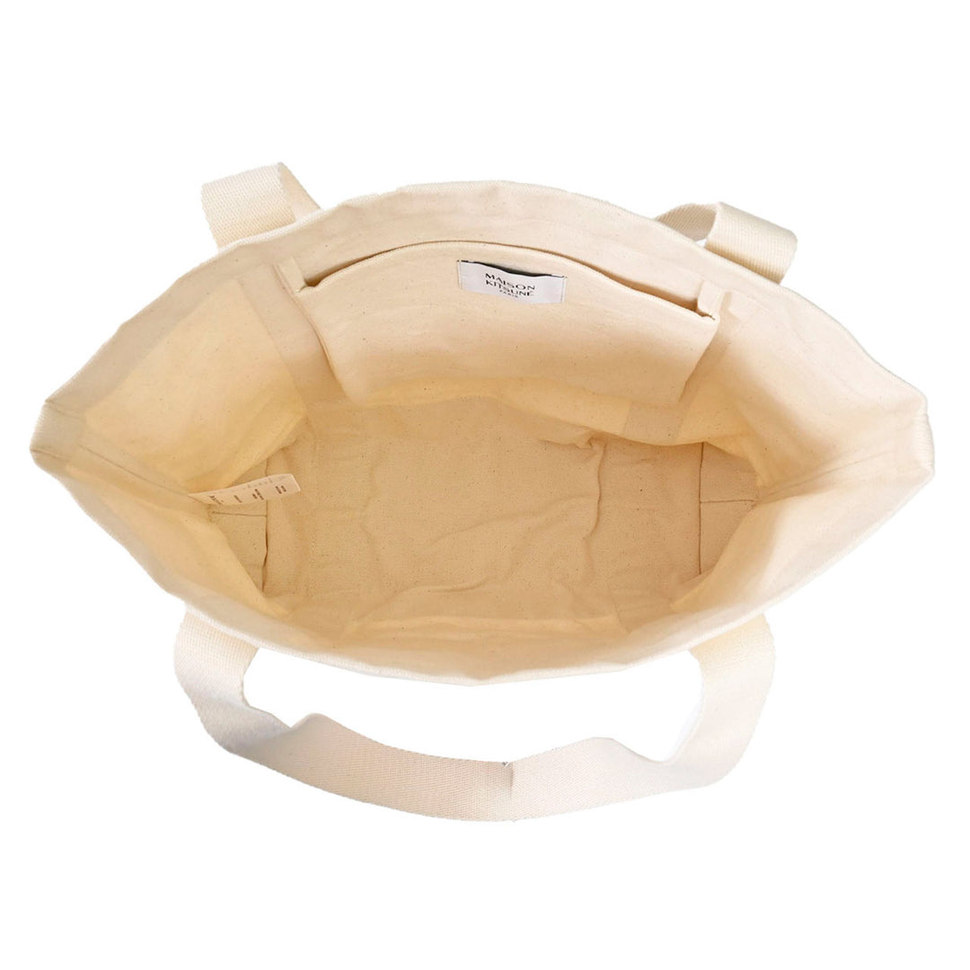 メゾン キツネ MAISON KITSUNE トートバッグ Fox Head Tote Bag LW05101WW0050 P700 クリーム 2025SS メンズ レディース