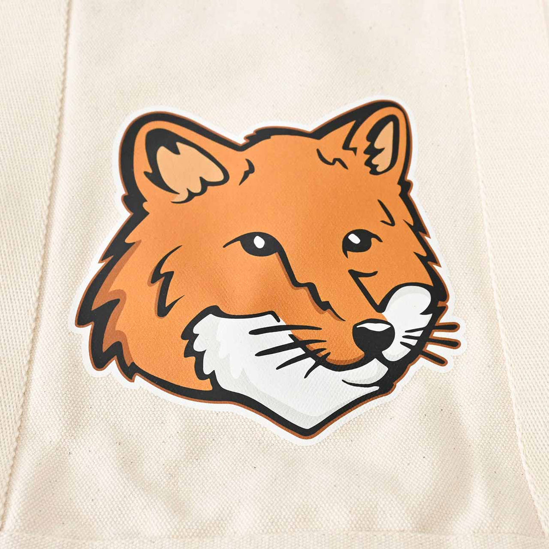 メゾン キツネ MAISON KITSUNE トートバッグ Fox Head Tote Bag LW05101WW0050 P700 クリーム 2025SS メンズ レディース