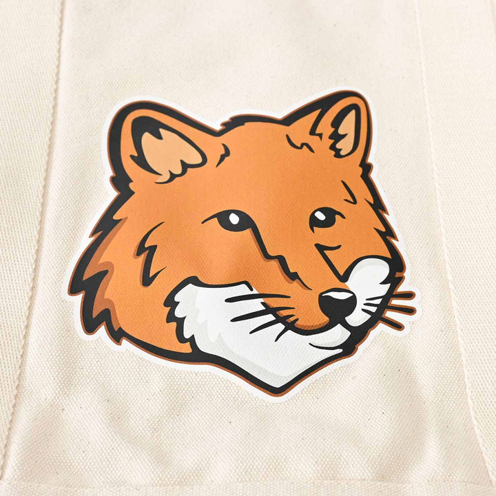 メゾン キツネ MAISON KITSUNE トートバッグ Fox Head Tote Bag LW05101WW0050 P700 クリーム 2025SS メンズ レディース