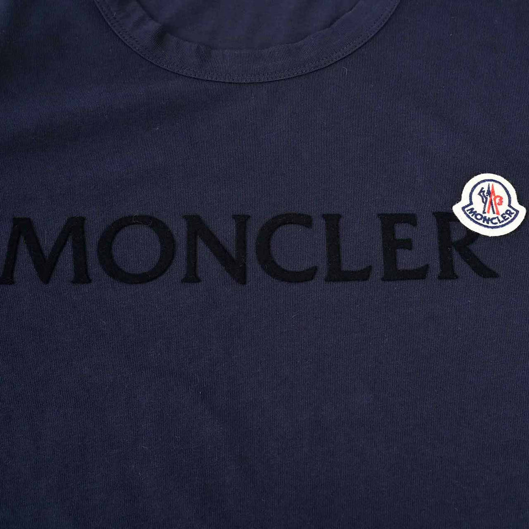 モンクレール MONCLER クルーネック半袖Ｔシャツ 8C00022　8390T　 778 ネイビー  メンズ