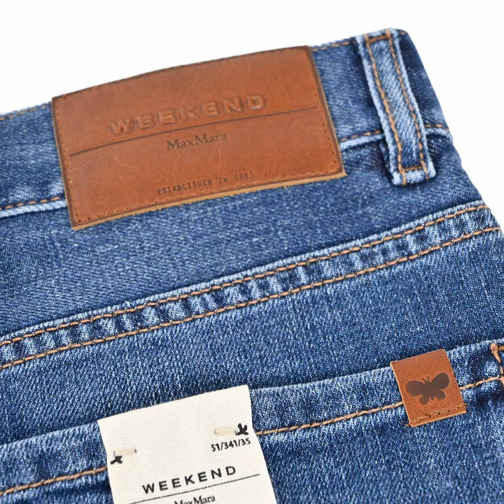 ウィークエンド マックスマーラ WEEKEND MAXMARA デニムパンツ CAPRILE 5186051600 008 ブルー 2025AW レディース