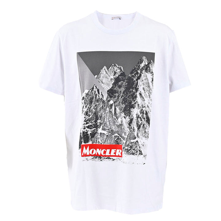 モンクレール MONCLER Tシャツ 8048350　8390T 001 ホワイト  メンズ