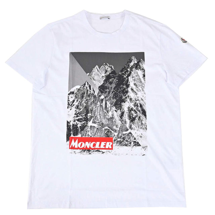 モンクレール MONCLER Tシャツ 8048350　8390T 001 ホワイト  メンズ