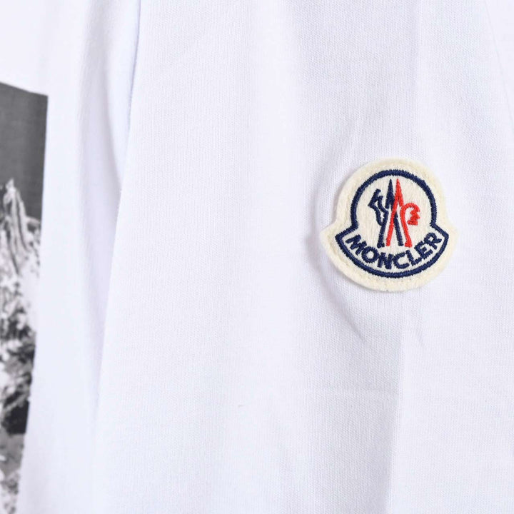 モンクレール MONCLER Tシャツ 8048350　8390T 001 ホワイト  メンズ