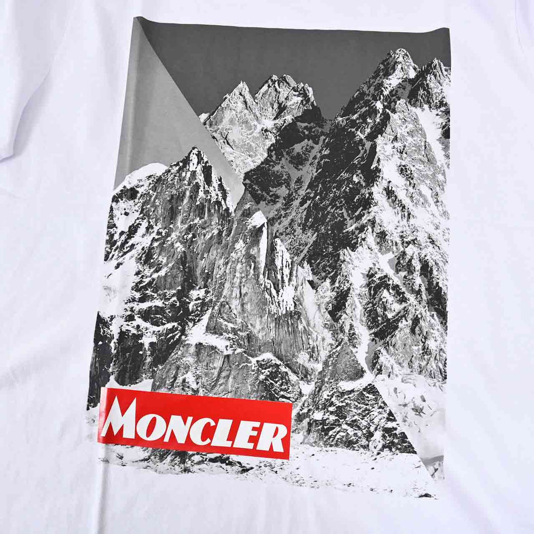 モンクレール MONCLER Tシャツ 8048350　8390T 001 ホワイト  メンズ