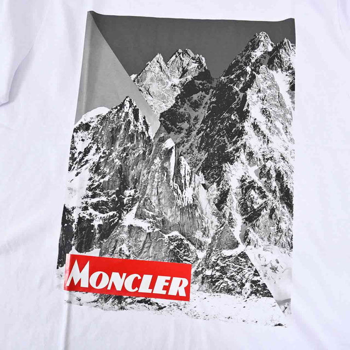 モンクレール MONCLER Tシャツ 8048350　8390T 001 ホワイト  メンズ