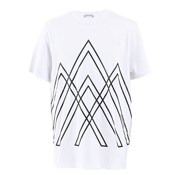 モンクレール MONCLER Tシャツ 8C00009　8390T 001 ホワイト  メンズ