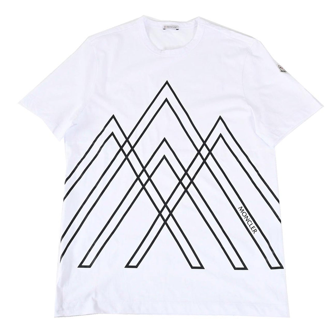 モンクレール MONCLER Tシャツ 8C00009　8390T 001 ホワイト  メンズ
