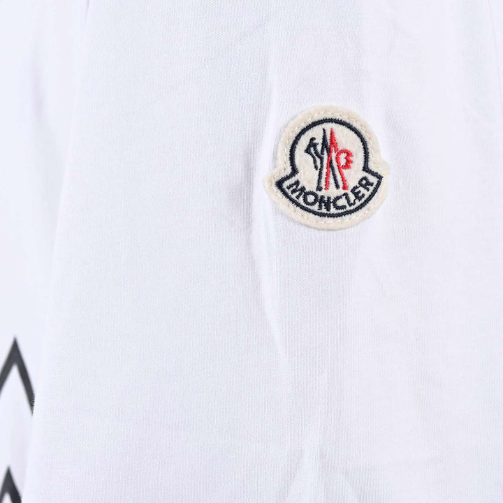 モンクレール MONCLER Tシャツ 8C00009　8390T 001 ホワイト  メンズ