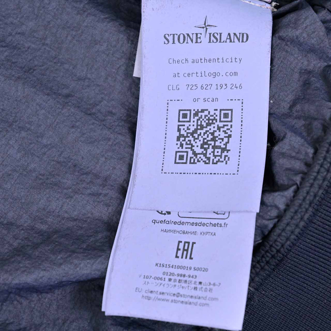 ストーン アイランド STONE ISLAND ナイロンジャケット 154100019 S0020 V0020ブラック 2025SS メンズ
