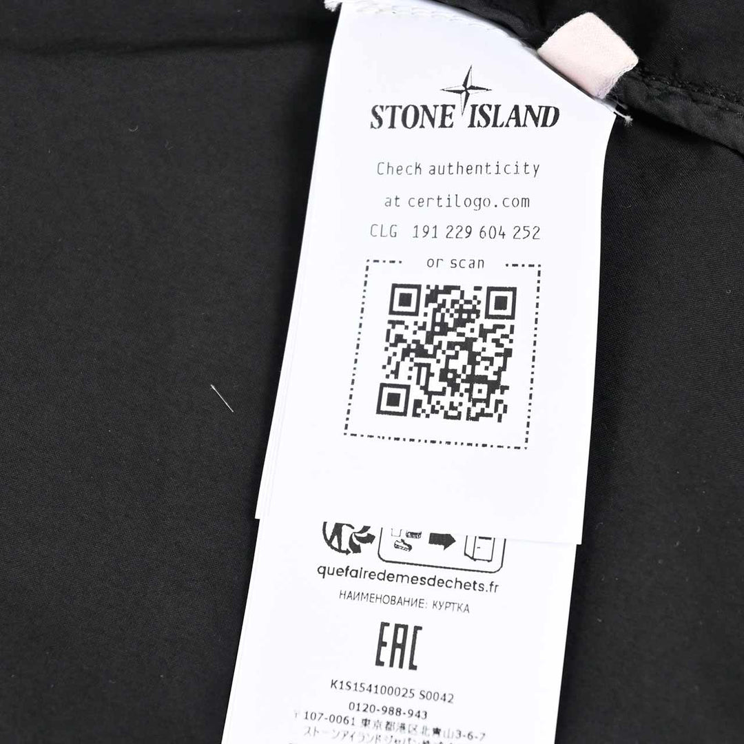 ストーン アイランド STONE ISLAND ジャケット 154100025 S0042 V0029 ブラック 2025SS メンズ