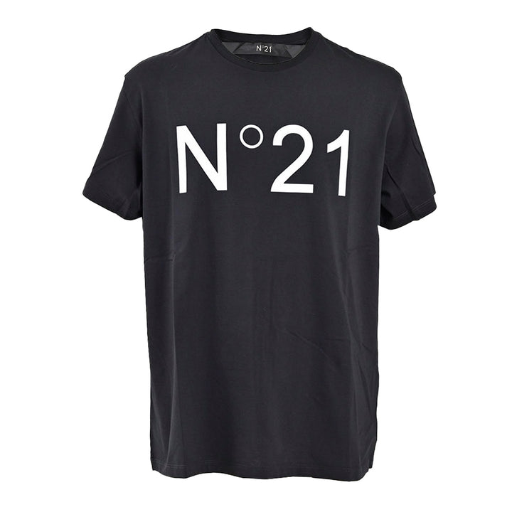 ヌメロ ヴェントゥーノ No.21 Tシャツ 25SU F051 6328 ブラック 年秋冬 メンズ
