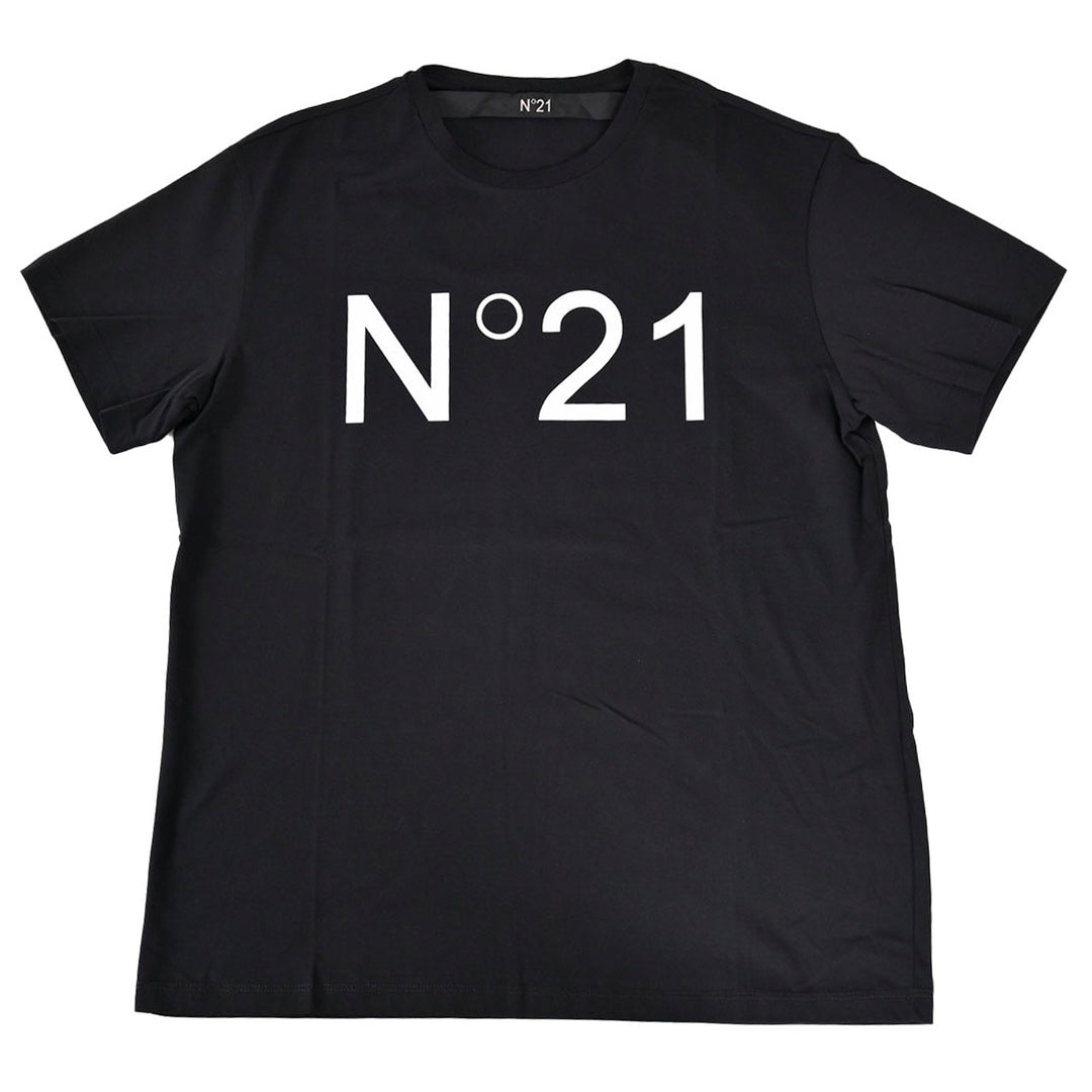 ヌメロ ヴェントゥーノ No.21 Tシャツ 25SU F051 6328 ブラック 年秋冬 メンズ