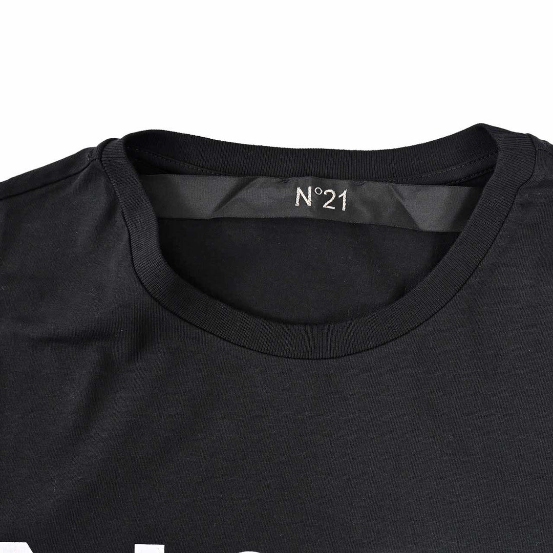 ヌメロ ヴェントゥーノ No.21 Tシャツ 25SU F051 6328 ブラック 年秋冬 メンズ