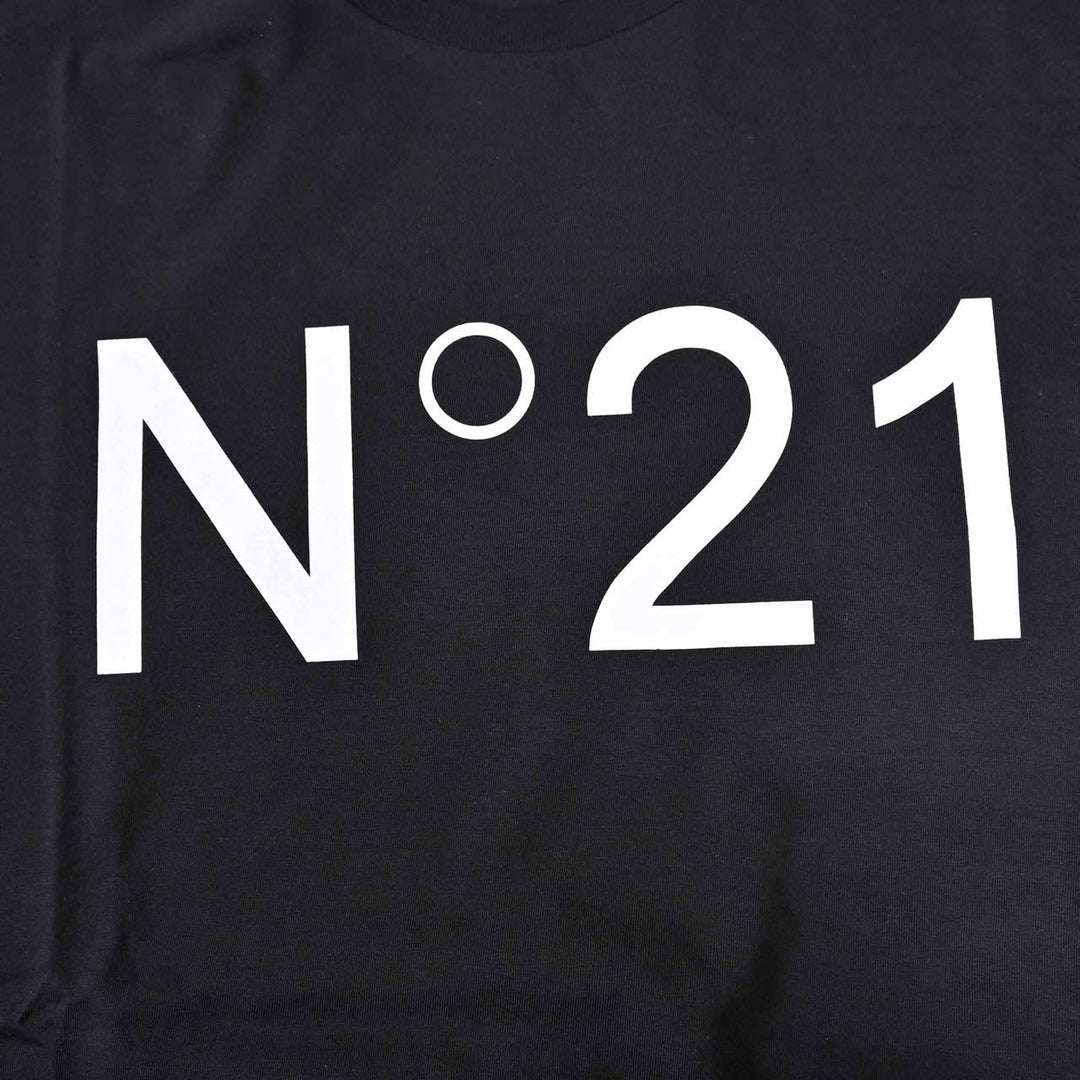 ヌメロ ヴェントゥーノ No.21 Tシャツ 25SU F051 6328 ブラック 年秋冬 メンズ