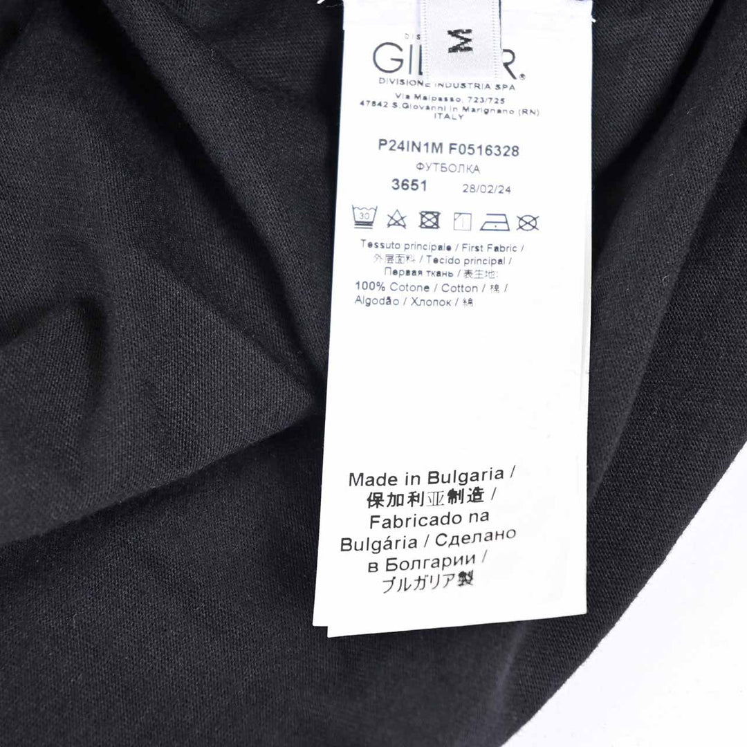 ヌメロ ヴェントゥーノ No.21 Tシャツ 25SU F051 6328 ブラック 年秋冬 メンズ